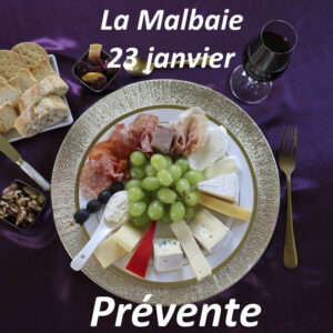 Soirée Vins & Fromages - Prévente - La Malbaie - 23 Janvier 2026 - Table corporative 8 personnes