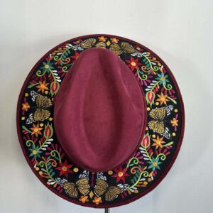 Chapeau - suède bourgogne